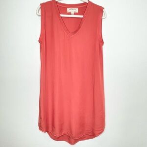 Cloth & Stone V-neck Slip Dress Burnt Orange Size M